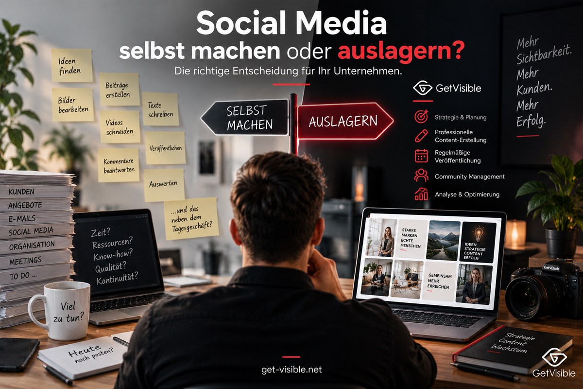 Social Media selbst machen oder auslagern? Entscheidungshilfe für Unternehmen